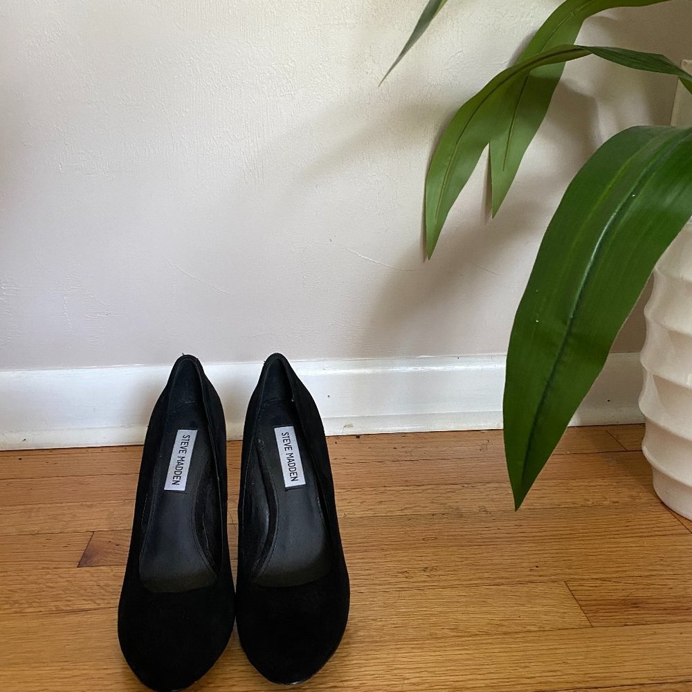 Steve Madden Black Class Heels